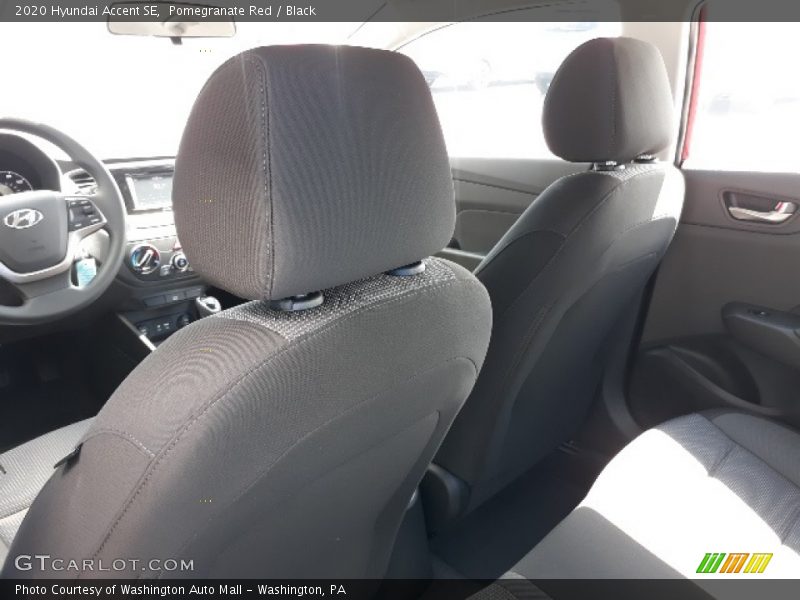 Pomegranate Red / Black 2020 Hyundai Accent SE