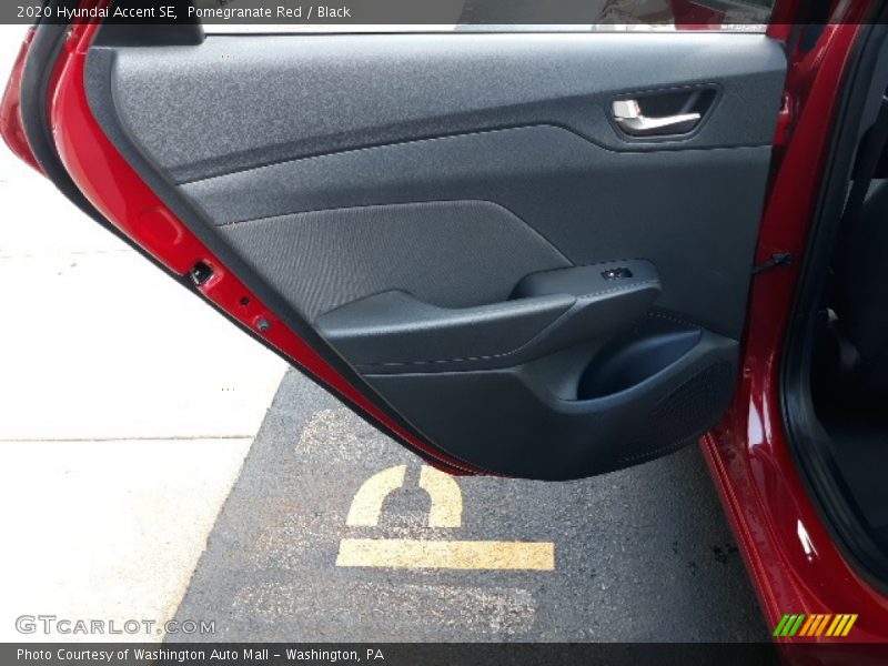 Pomegranate Red / Black 2020 Hyundai Accent SE