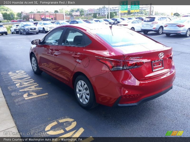 Pomegranate Red / Black 2020 Hyundai Accent SE