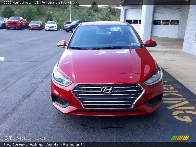 Pomegranate Red / Black 2020 Hyundai Accent SE