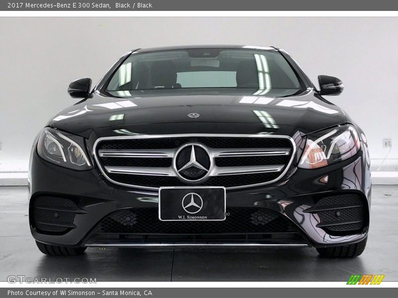 Black / Black 2017 Mercedes-Benz E 300 Sedan
