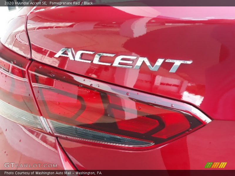 Pomegranate Red / Black 2020 Hyundai Accent SE