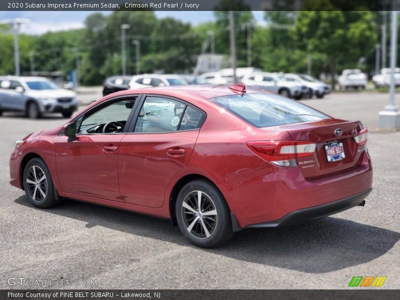 Crimson Red Pearl / Ivory 2020 Subaru Impreza Premium Sedan
