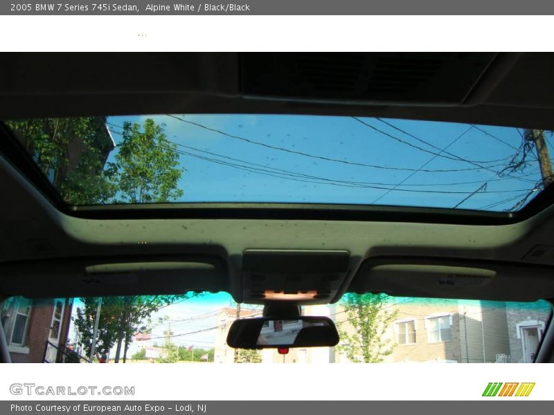 Alpine White / Black/Black 2005 BMW 7 Series 745i Sedan