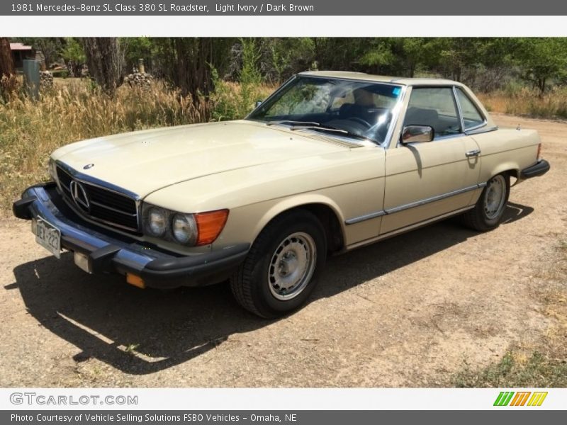 Front 3/4 View of 1981 SL Class 380 SL Roadster