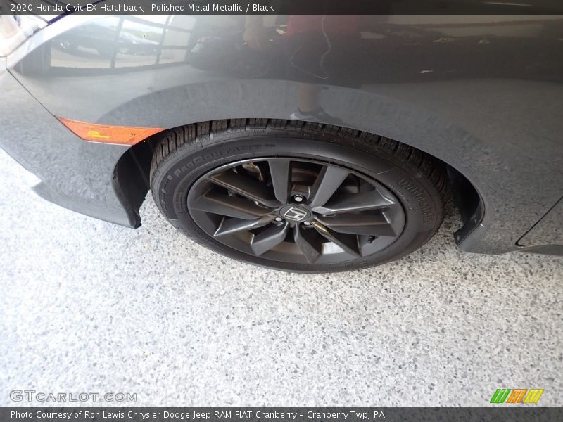 Polished Metal Metallic / Black 2020 Honda Civic EX Hatchback