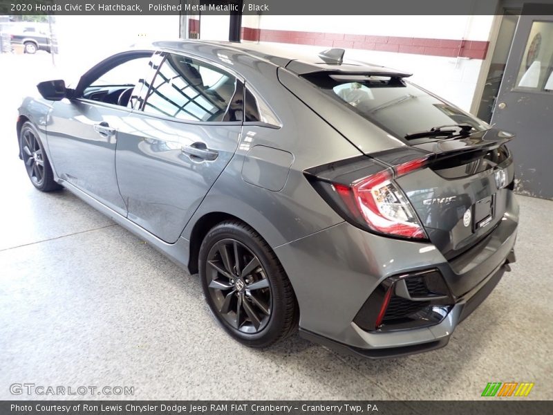 Polished Metal Metallic / Black 2020 Honda Civic EX Hatchback