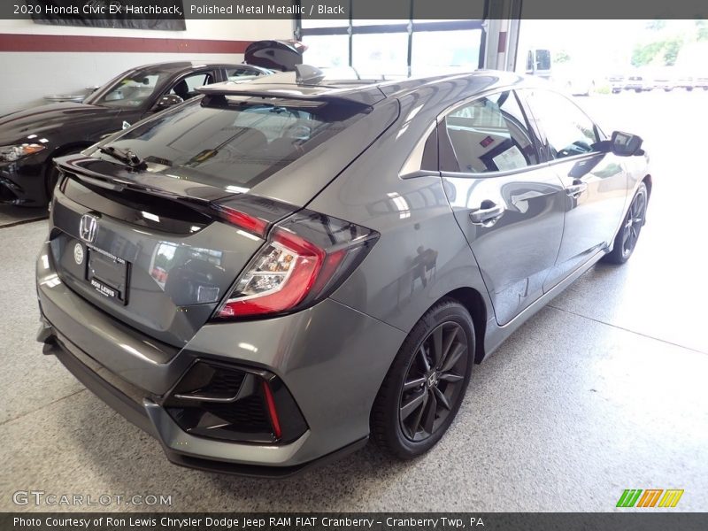 Polished Metal Metallic / Black 2020 Honda Civic EX Hatchback