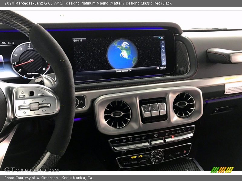 designo Platinum Magno (Matte) / designo Classic Red/Black 2020 Mercedes-Benz G 63 AMG