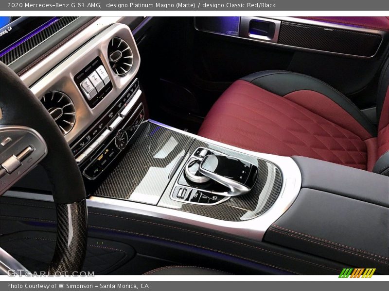 designo Platinum Magno (Matte) / designo Classic Red/Black 2020 Mercedes-Benz G 63 AMG