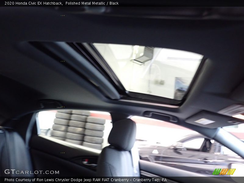 Polished Metal Metallic / Black 2020 Honda Civic EX Hatchback