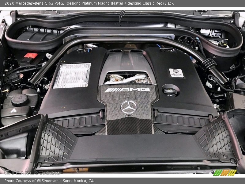 designo Platinum Magno (Matte) / designo Classic Red/Black 2020 Mercedes-Benz G 63 AMG