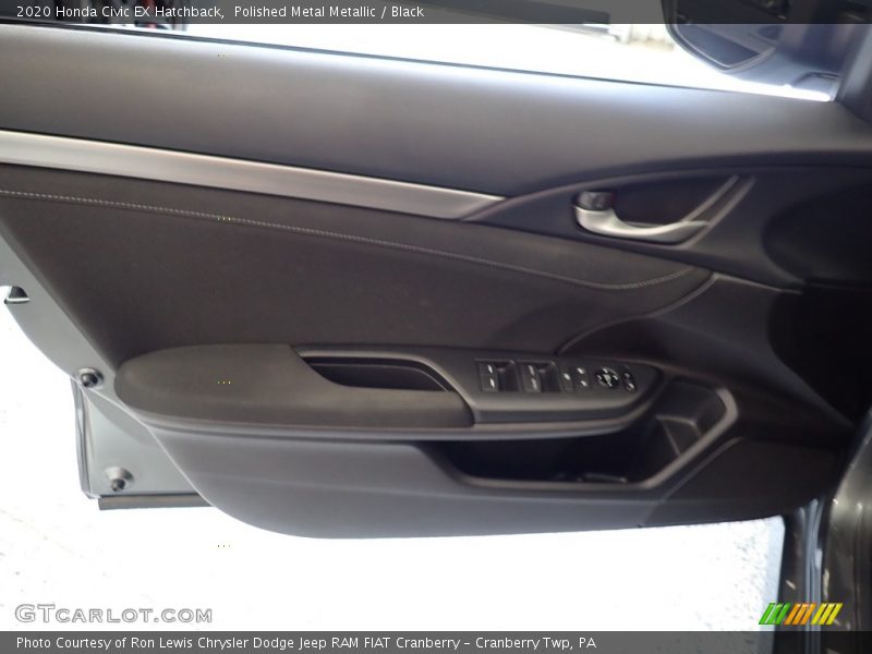 Polished Metal Metallic / Black 2020 Honda Civic EX Hatchback