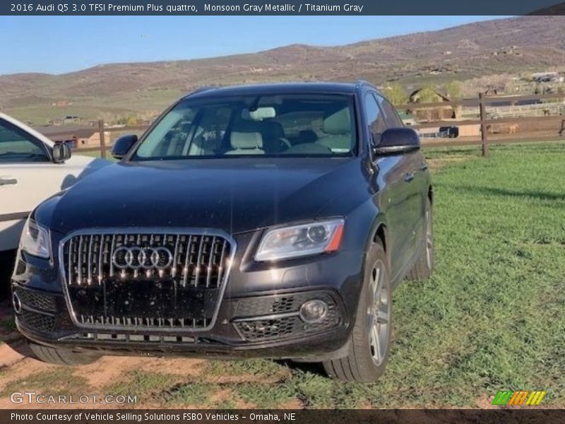Monsoon Gray Metallic / Titanium Gray 2016 Audi Q5 3.0 TFSI Premium Plus quattro