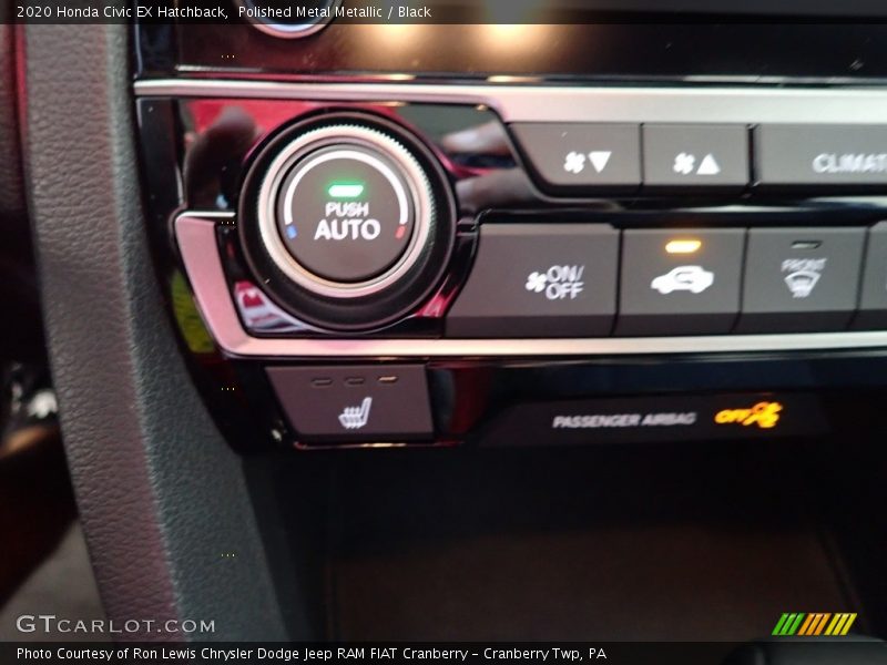 Polished Metal Metallic / Black 2020 Honda Civic EX Hatchback