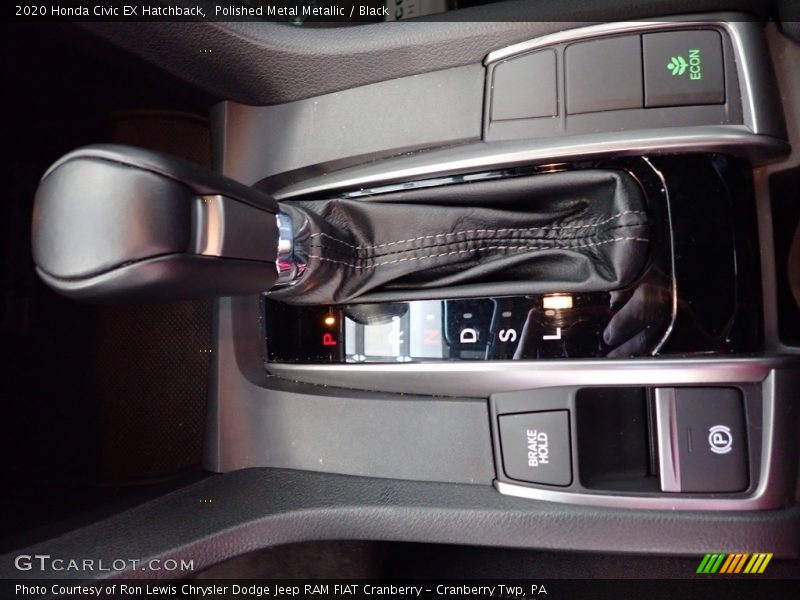Polished Metal Metallic / Black 2020 Honda Civic EX Hatchback