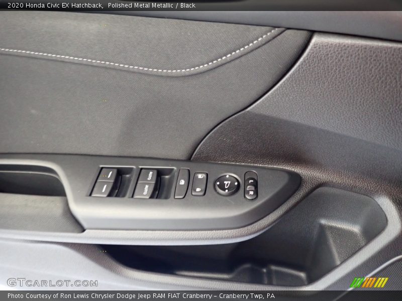 Polished Metal Metallic / Black 2020 Honda Civic EX Hatchback