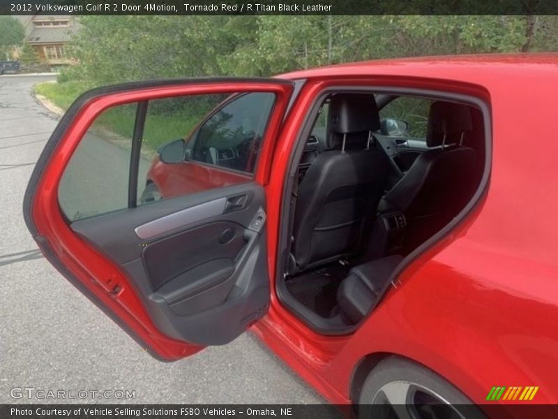 Tornado Red / R Titan Black Leather 2012 Volkswagen Golf R 2 Door 4Motion