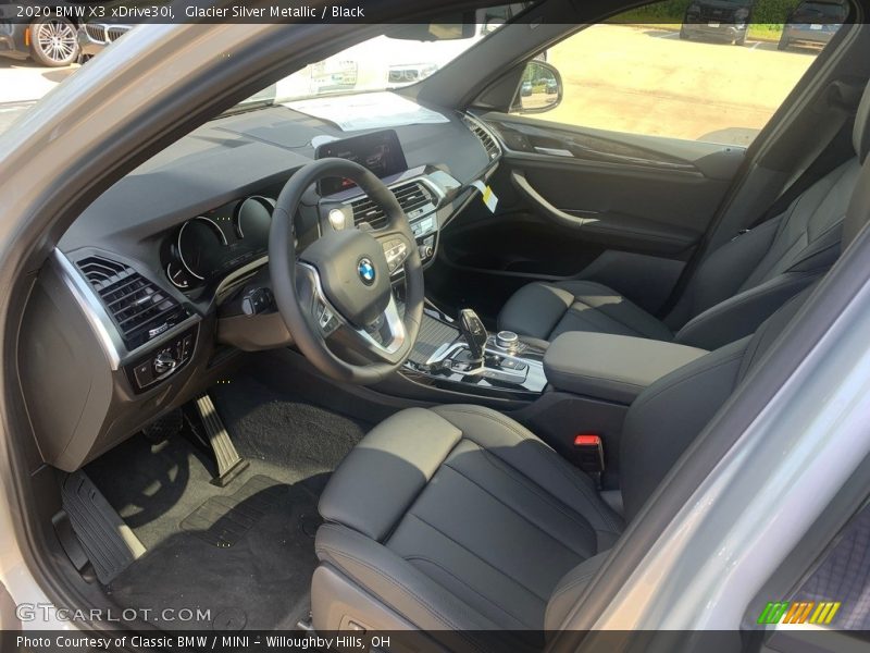 Glacier Silver Metallic / Black 2020 BMW X3 xDrive30i