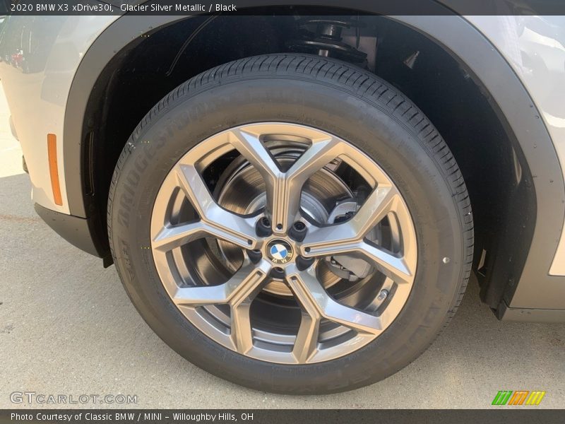 Glacier Silver Metallic / Black 2020 BMW X3 xDrive30i