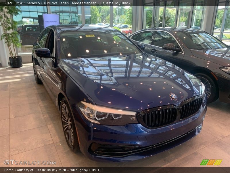 Mediterranean Blue Metallic / Black 2020 BMW 5 Series 530i xDrive Sedan