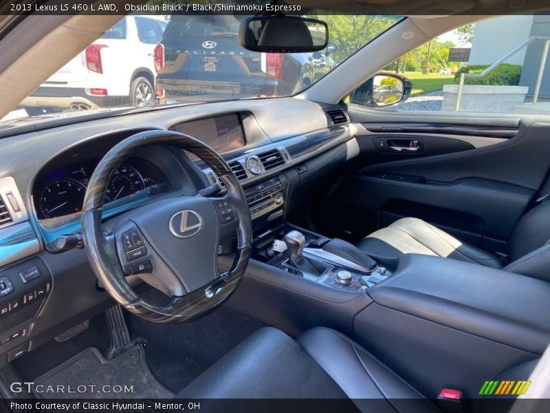  2013 LS 460 L AWD Black/Shimamoku Espresso Interior