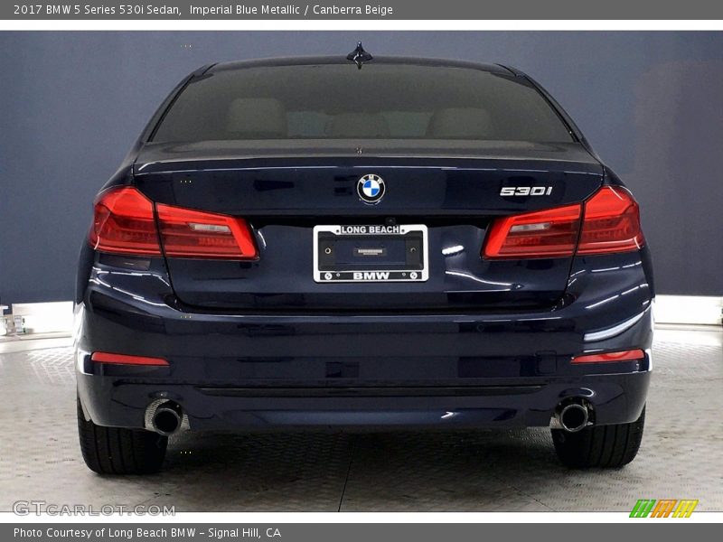 Imperial Blue Metallic / Canberra Beige 2017 BMW 5 Series 530i Sedan