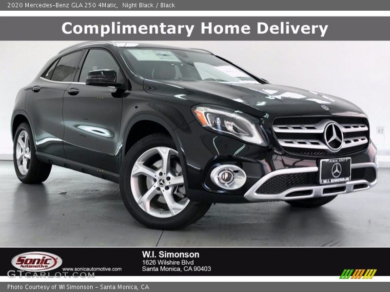 Night Black / Black 2020 Mercedes-Benz GLA 250 4Matic