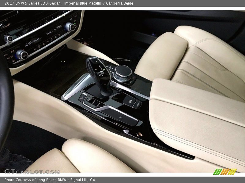 Imperial Blue Metallic / Canberra Beige 2017 BMW 5 Series 530i Sedan