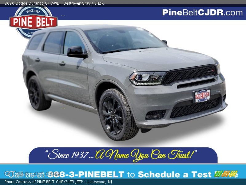 Destroyer Gray / Black 2020 Dodge Durango GT AWD