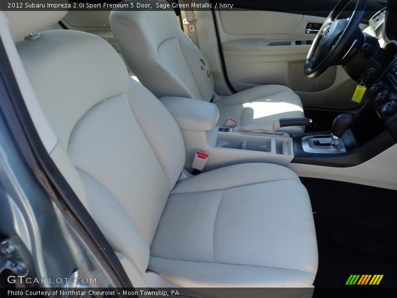 Sage Green Metallic / Ivory 2012 Subaru Impreza 2.0i Sport Premium 5 Door