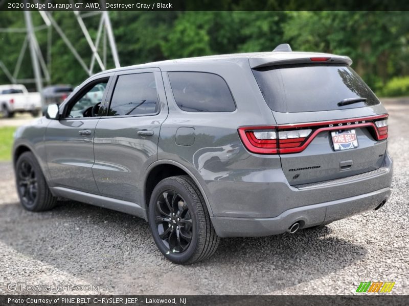 Destroyer Gray / Black 2020 Dodge Durango GT AWD