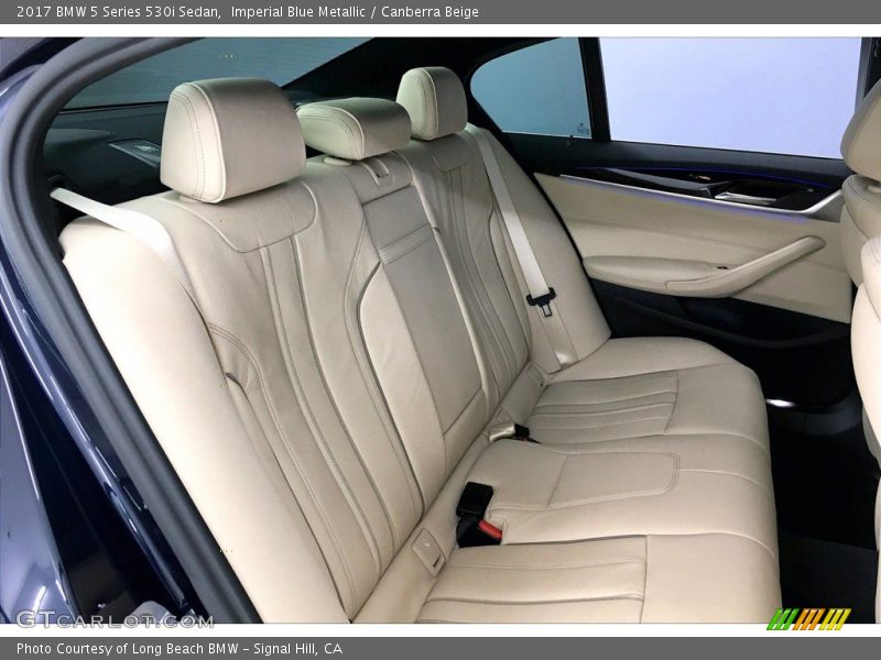 Imperial Blue Metallic / Canberra Beige 2017 BMW 5 Series 530i Sedan