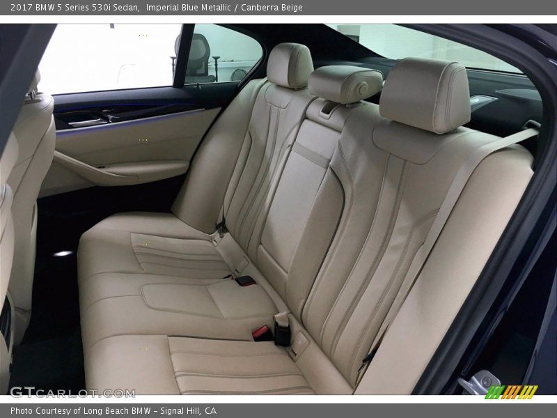 Imperial Blue Metallic / Canberra Beige 2017 BMW 5 Series 530i Sedan