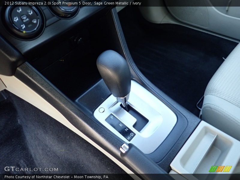 Sage Green Metallic / Ivory 2012 Subaru Impreza 2.0i Sport Premium 5 Door