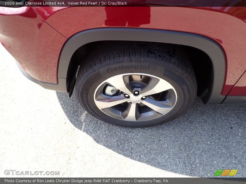 Velvet Red Pearl / Ski Gray/Black 2020 Jeep Cherokee Limited 4x4