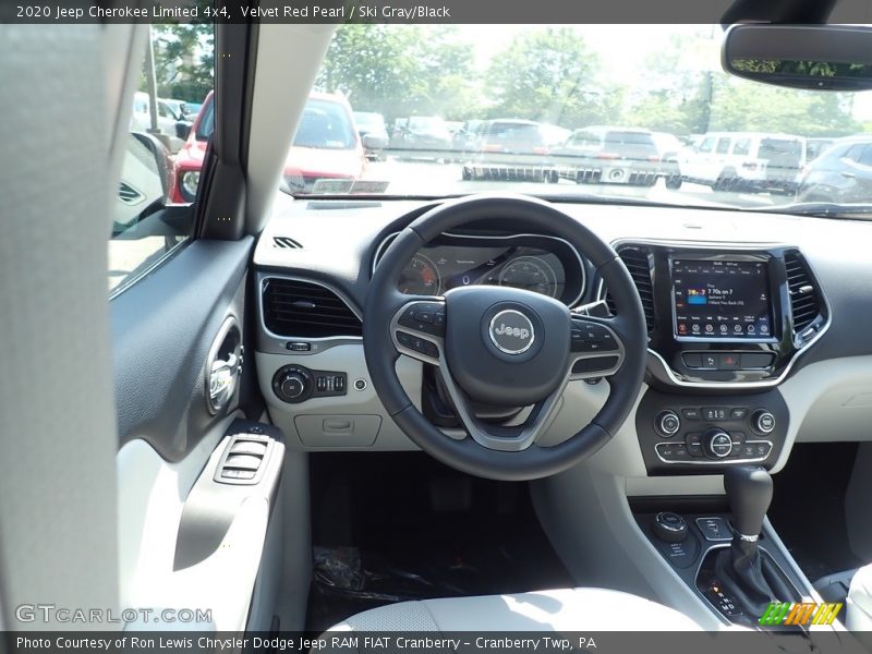 Velvet Red Pearl / Ski Gray/Black 2020 Jeep Cherokee Limited 4x4