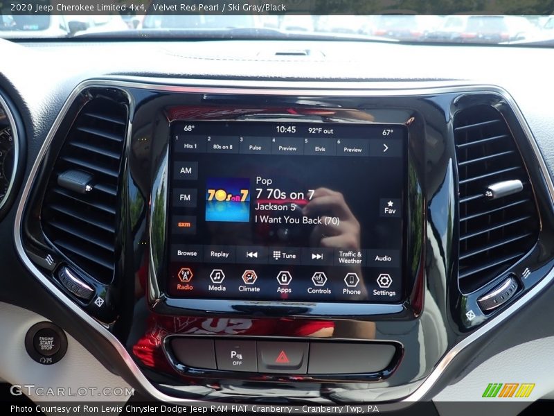 Velvet Red Pearl / Ski Gray/Black 2020 Jeep Cherokee Limited 4x4