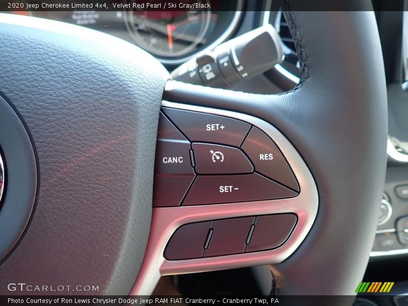 Velvet Red Pearl / Ski Gray/Black 2020 Jeep Cherokee Limited 4x4