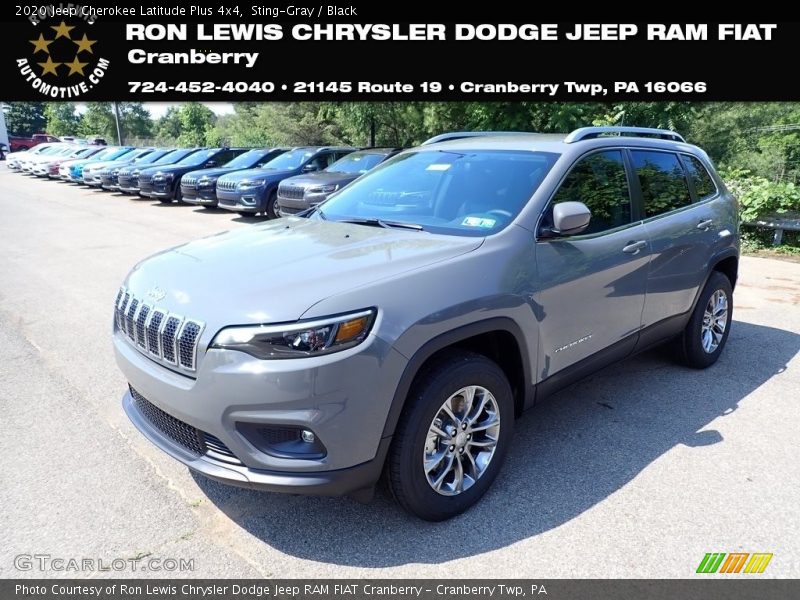 Sting-Gray / Black 2020 Jeep Cherokee Latitude Plus 4x4