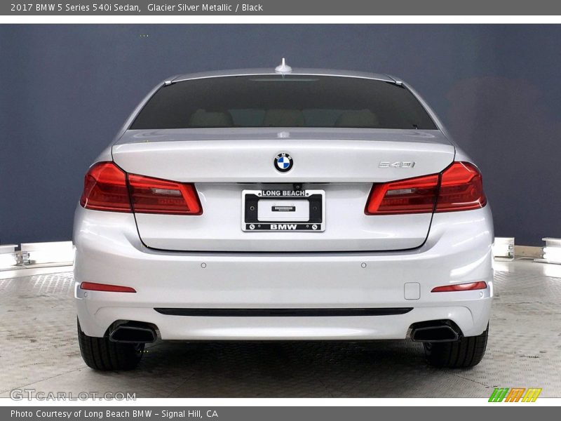 Glacier Silver Metallic / Black 2017 BMW 5 Series 540i Sedan