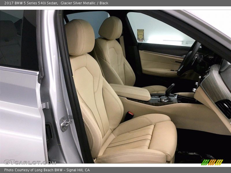 Glacier Silver Metallic / Black 2017 BMW 5 Series 540i Sedan