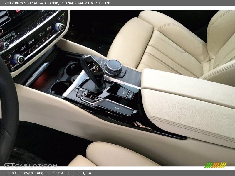 Glacier Silver Metallic / Black 2017 BMW 5 Series 540i Sedan