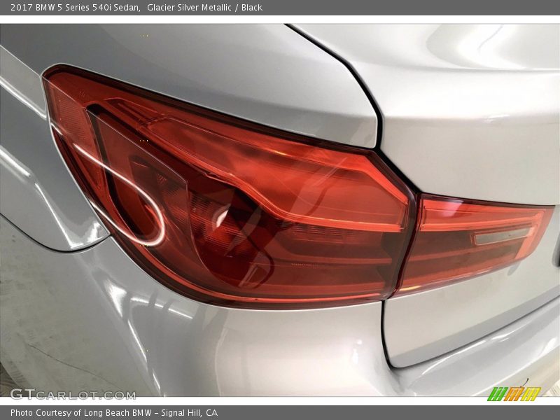 Glacier Silver Metallic / Black 2017 BMW 5 Series 540i Sedan