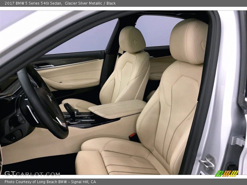 Glacier Silver Metallic / Black 2017 BMW 5 Series 540i Sedan