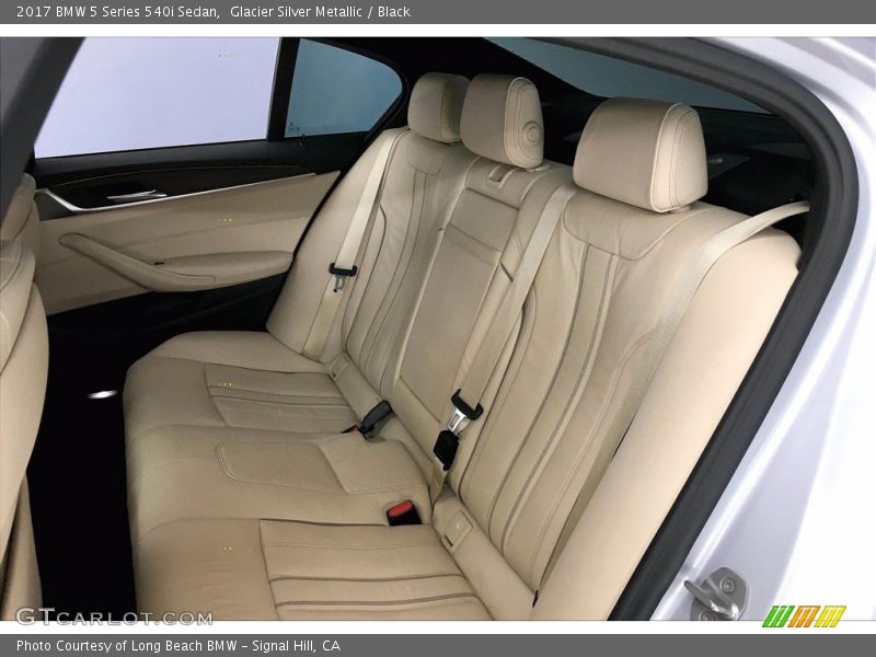 Glacier Silver Metallic / Black 2017 BMW 5 Series 540i Sedan