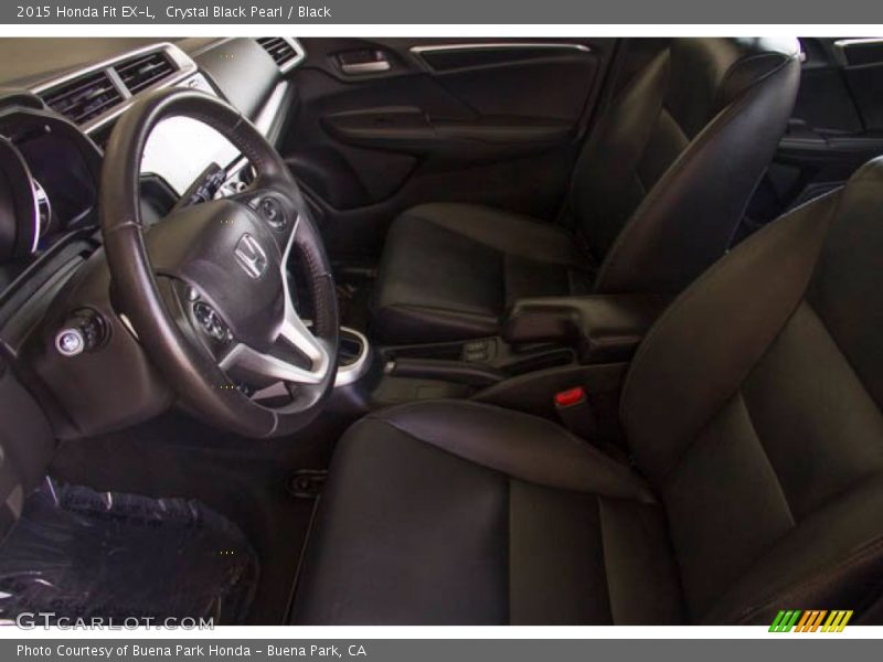 Crystal Black Pearl / Black 2015 Honda Fit EX-L