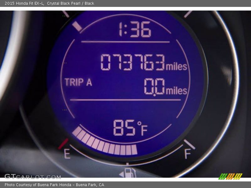 Crystal Black Pearl / Black 2015 Honda Fit EX-L