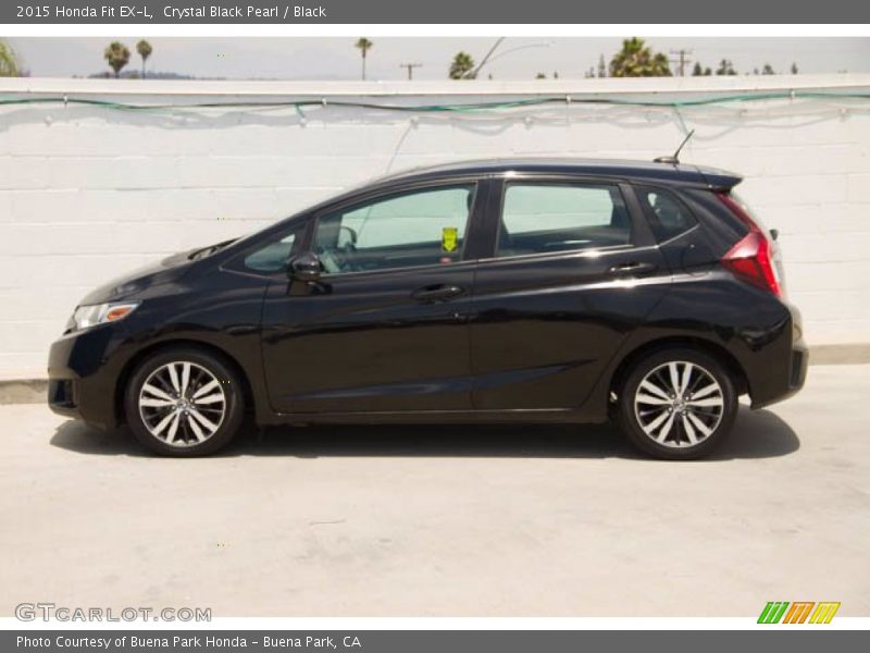 Crystal Black Pearl / Black 2015 Honda Fit EX-L
