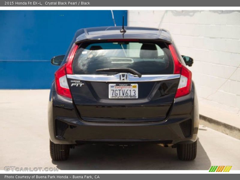 Crystal Black Pearl / Black 2015 Honda Fit EX-L